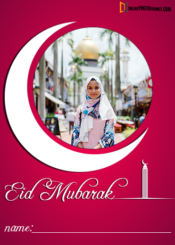 Free-Online-Eid-Mubarak-Photo-Frame-with-Name