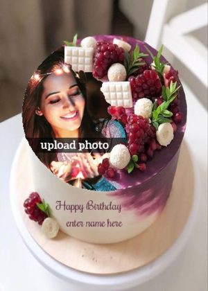 best happy birthday wishes cake with photo frame name edit