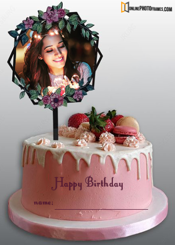 Birthday Cake with Photo Frame Free Download - Online Photo Frames