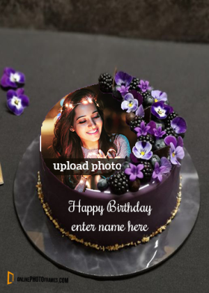 cake pic happy birthday with name and photo