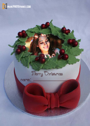 christmas-cake-greetings-with-name-and-photo