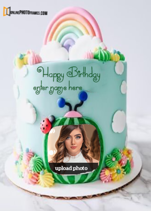 cocomelon cake design for birthday with name and photo edit