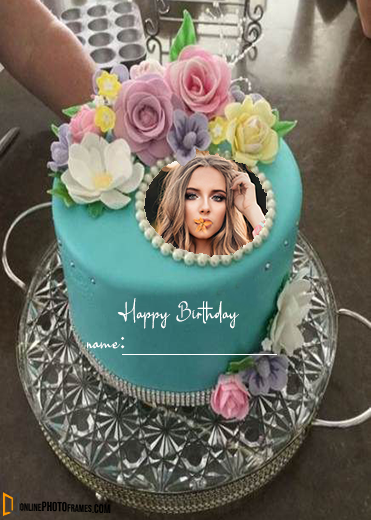 Create Birthday Cake with Name and Photo - Online Photo Frames