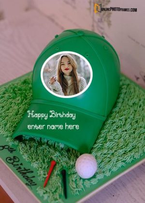 creative fondant unique birthday cake with name and photo edit