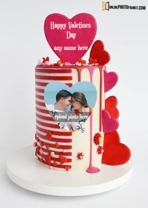 cute-valentines-day-photo-frame-cake-with-name