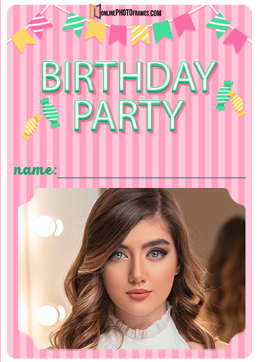 Free Birthday Frames for Photo Editing  Online Photo Frames