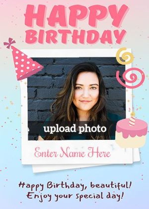 free online photo editor birthday frame with name