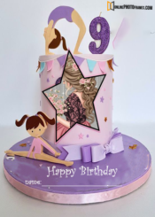 gym-girl-birthday-cake-with-name-and-photo