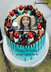 happy birthday cake with photo editing free download