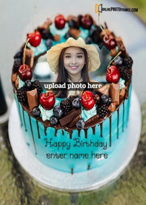 happy birthday cake with photo editing free download