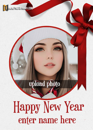 happy new year photo frame online editing free