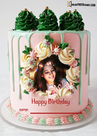 Photofunia Birthday Cake with Name and Photo - Online Photo Frames
