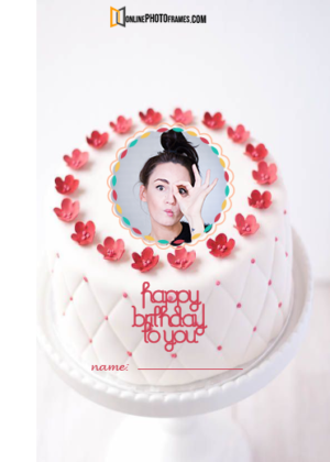 name-birthday-cake-with-photo-frame
