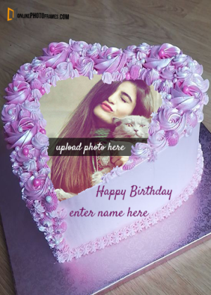 online-birthday-cake-with-picture-frame