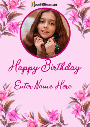 online birthday card maker with photo and name