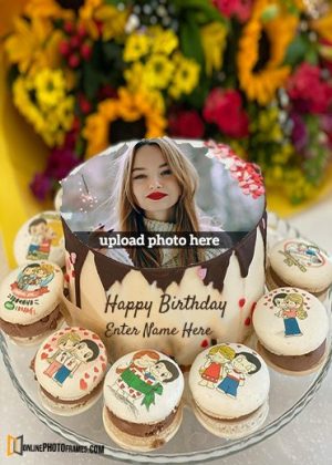 online photo editor for birthday greetings cake with name edit