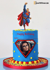superman-birthday-cake-photo-frame