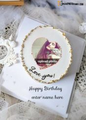 upload photo on love birthday cake online